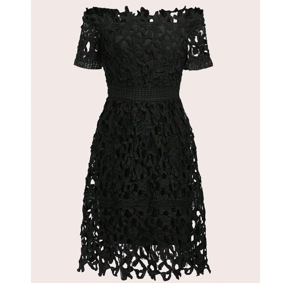 Luxe Embroidered Off Shoulder Party Evening Dress - Picture 12 of 14